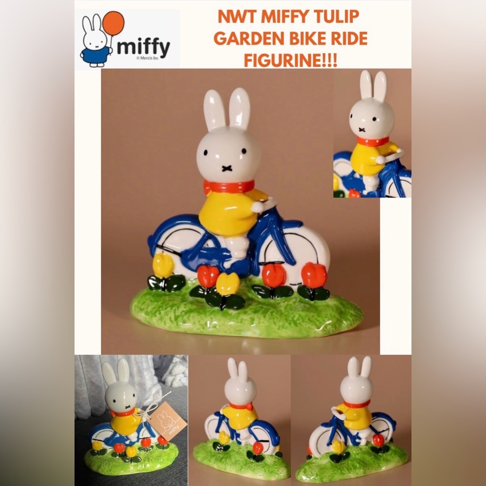 NWT MIFFY SPRING 2026 TULIP BIKE FIGURINE!